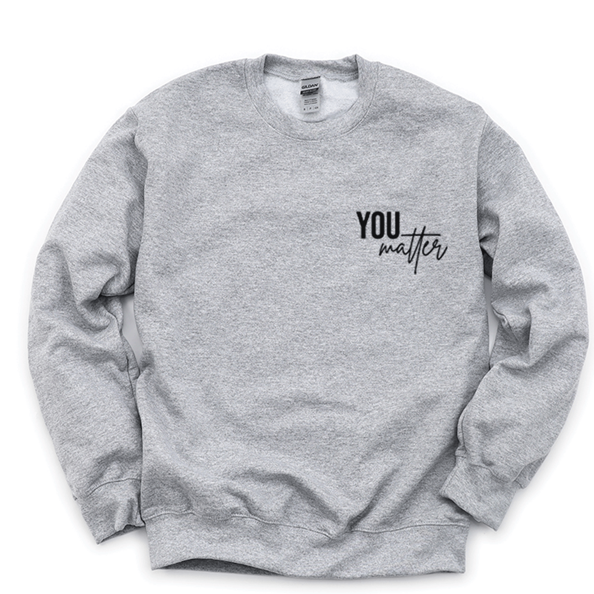 a sweatshirt with the words you matter written on it