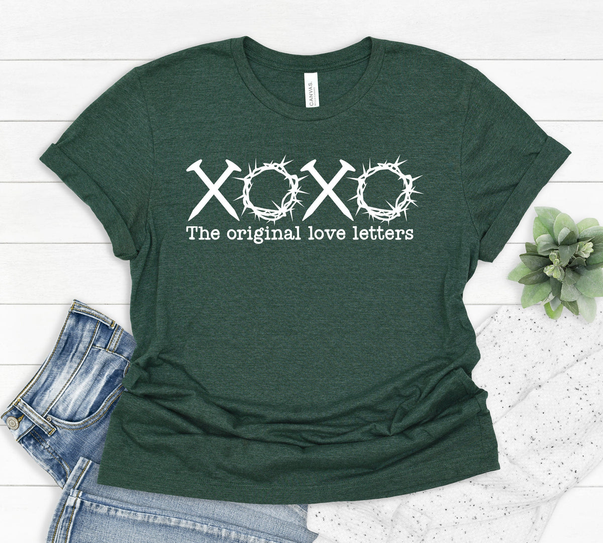 XOXO Shirt, Xoxo The Original Love Letters Shirt, Christian Easter Shirt, XOXO Faith Shirt, Jesus Shirt, Cross Shirt, Christian Gift Shirt