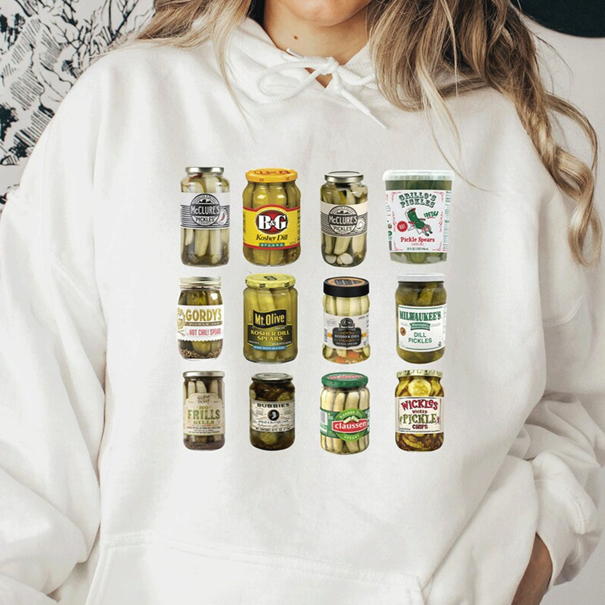 Pickles Sweatshirt, Canned Pickles Hoodie, Canned Pickles Sweatshirt, Gift For Pickle Lovers,Vintage Pickles Crewneck,Canned Pickles Sweater